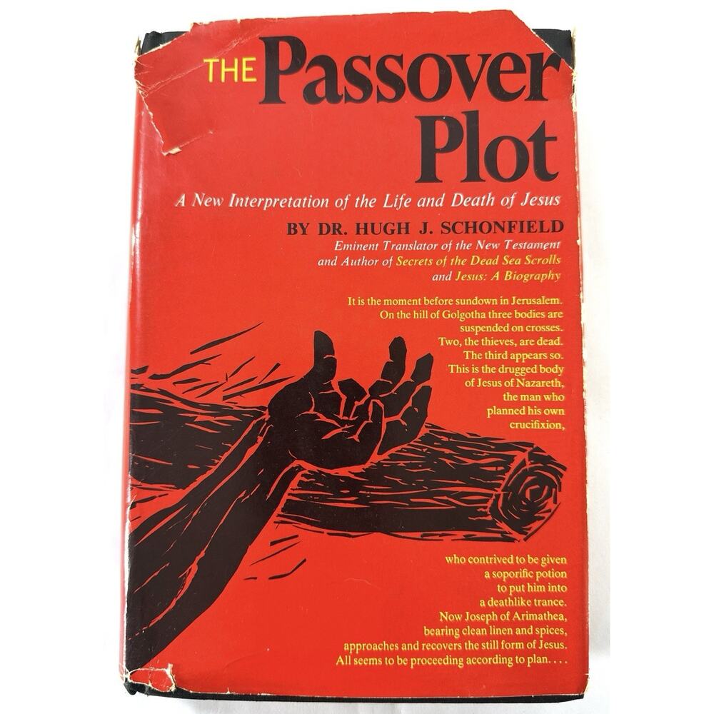 The Passover Plot by Hugh J. Schonfield 1965 HC w Dust Jacket Bernard Geis - Picture 3 of 10